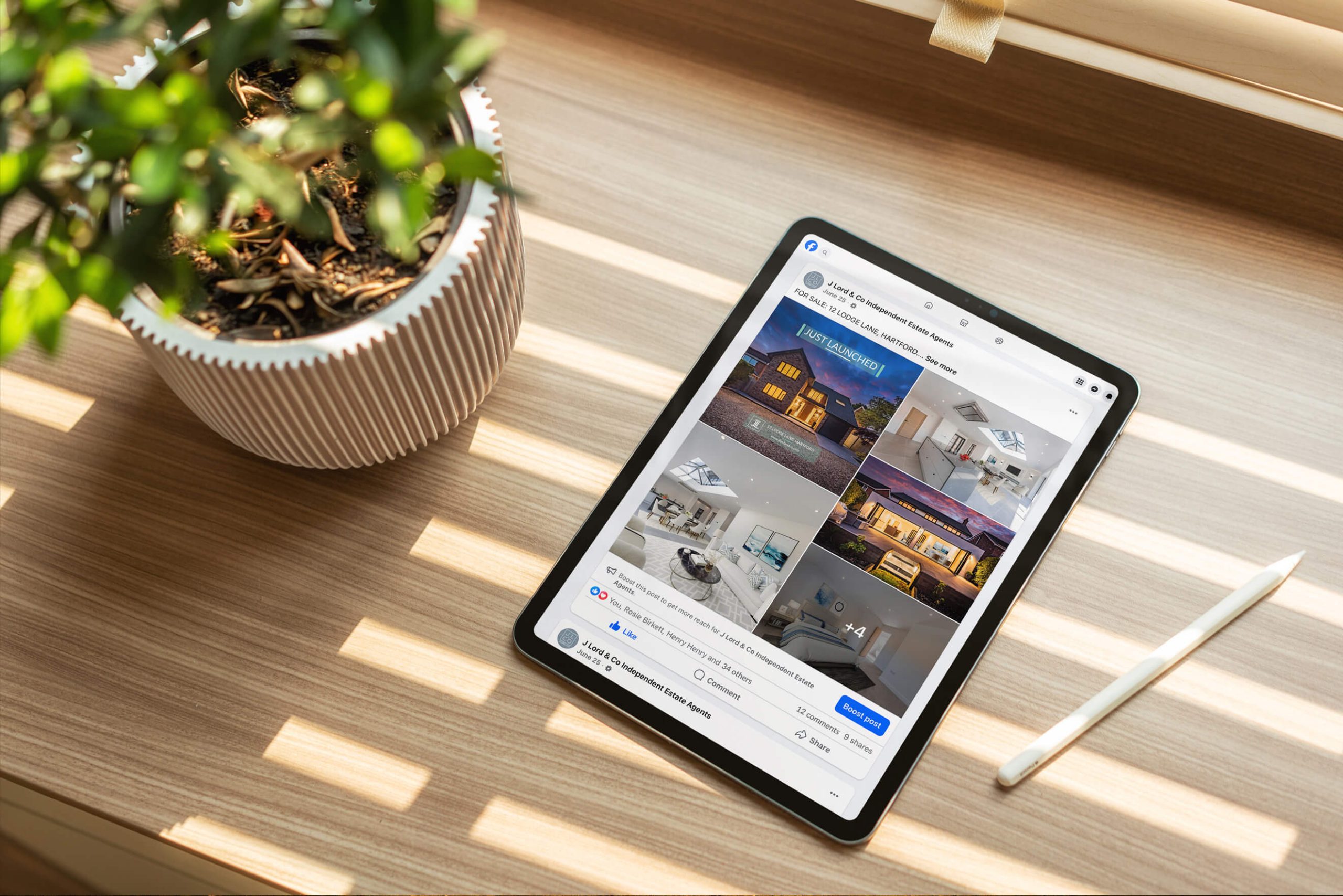 Presentation-led property marketing showcasing a residential property across digital platforms