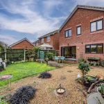 Rear elevation and garden view of 24 Priory Avenue, Leftwich