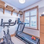 Third bedroom currently arranged as a home gym with window view at 46 Hodge Lane Hartford