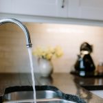 Kitchen sink and tap detail within shaker style kitchen at 46 Hodge Lane Hartford