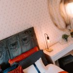 Bedroom dressing area with lighting and styling detail in Northwich property