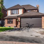 Front elevation of this four-bedroom detached property on Kingsmead, Northwich