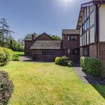 Front approach and setting at The Beeches, Royal Gardens, Davenham showing mature surroundings and detached positioning.