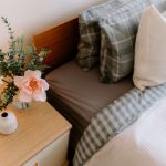 Bedroom styling detail highlighting the softer interior presentation within this detached home close to Davenham village centre.