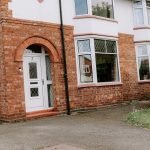 Traditional semi-detached home entrance on Eaton Lane in Davenham