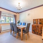 Separate dining room with space for family entertaining within a four-bedroom detached home in Kingsmead, Northwich