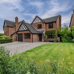 Attractive front elevation of this detached family home in a secluded Kingsmead cul-de-sac.