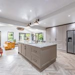 Bright open-plan kitchen and dining area with generous family living space and contemporary finishes.
