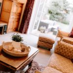Styled detail within the principal living room overlooking the rear garden at 1 Earls Way, Kingsmead.