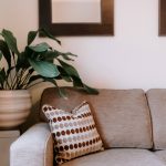 Styled detail of lounge with sofa and decorative finishes at 1 Earls Way, Kingsmead.