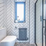 Stylish ground floor shower room with contemporary tiling, walk-in shower and modern fittings at 219 Hartford Road, Davenham.