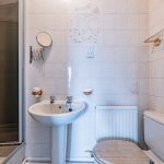 Shower room at The Hollies, a detached character property in the Cheshire village of Moulton.